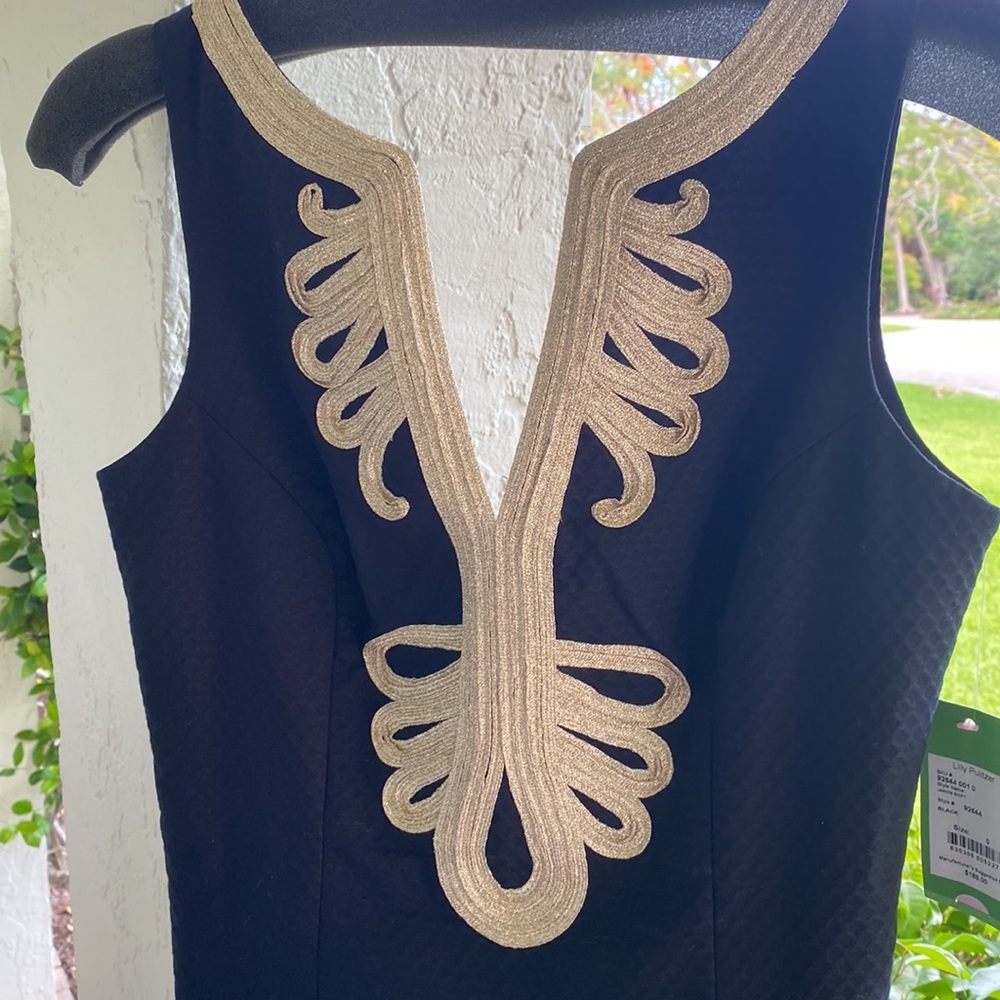 Lilly Pulitzer-Janice Shift-Black-size 0 - Picture 3 of 15